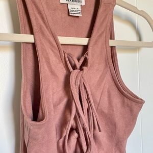 Urban outfitters velvet bodysuit